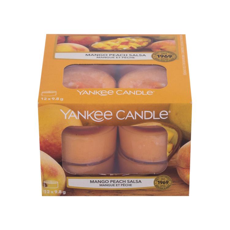 Yankee Candle Mango Peach Salsa Lumânări parfumate 117,6 g Cutie cu defect