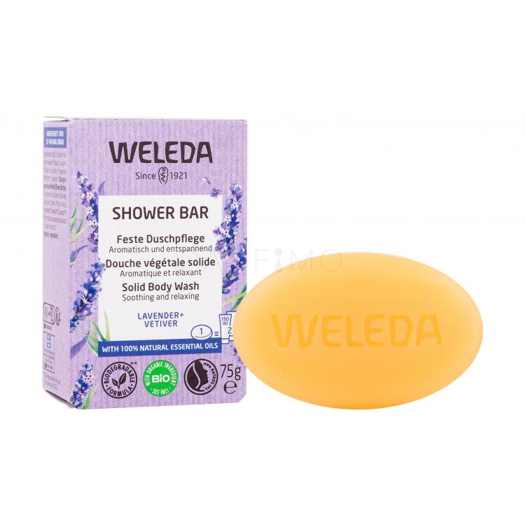 Weleda Shower Bar Lavender + Vetiver Săpun solid pentru femei 75 g