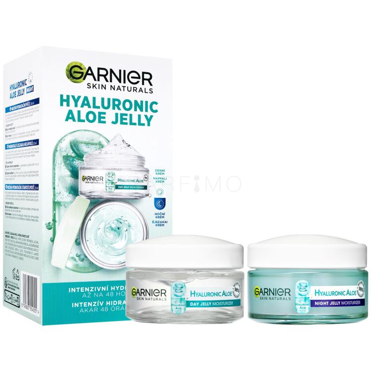 Garnier Skin Naturals Hyaluronic Aloe Jelly Set cadou Cremă de zi Skin Naturals Hyaluronic Aloe Jelly Daily Cream 50 ml + cremă de noapte Skin Naturals Hyaluronic Aloe Jelly Night Cream 50 ml