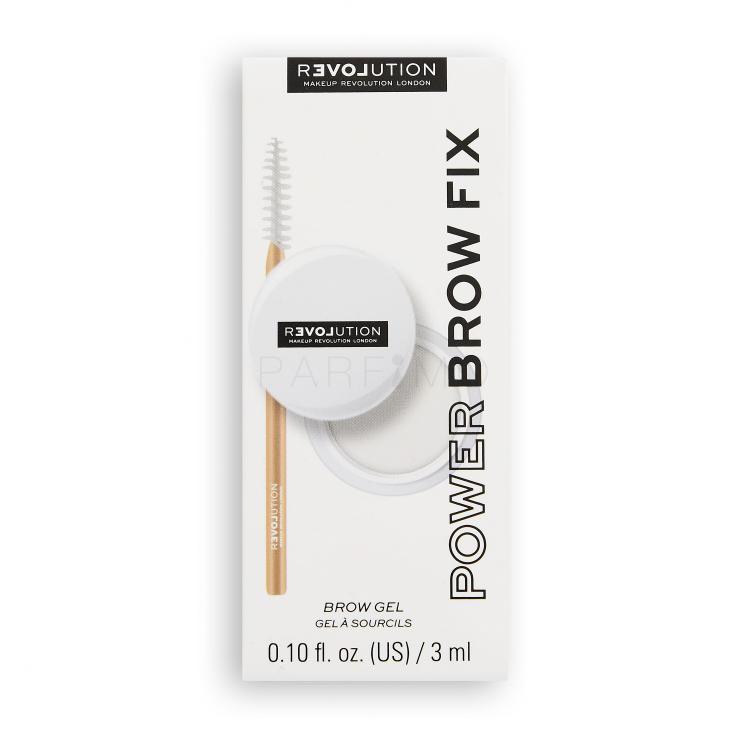 Revolution Relove Power Brow Fix Gel și ceară pentru femei 3 ml