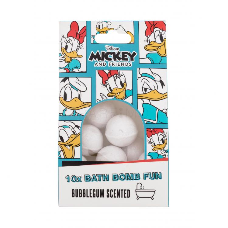 Disney Mickey And Friends Bath Bomb Fun Bilă efervescentă de baie pentru copii 10x10 g Nuanţă Bubblegum Scented