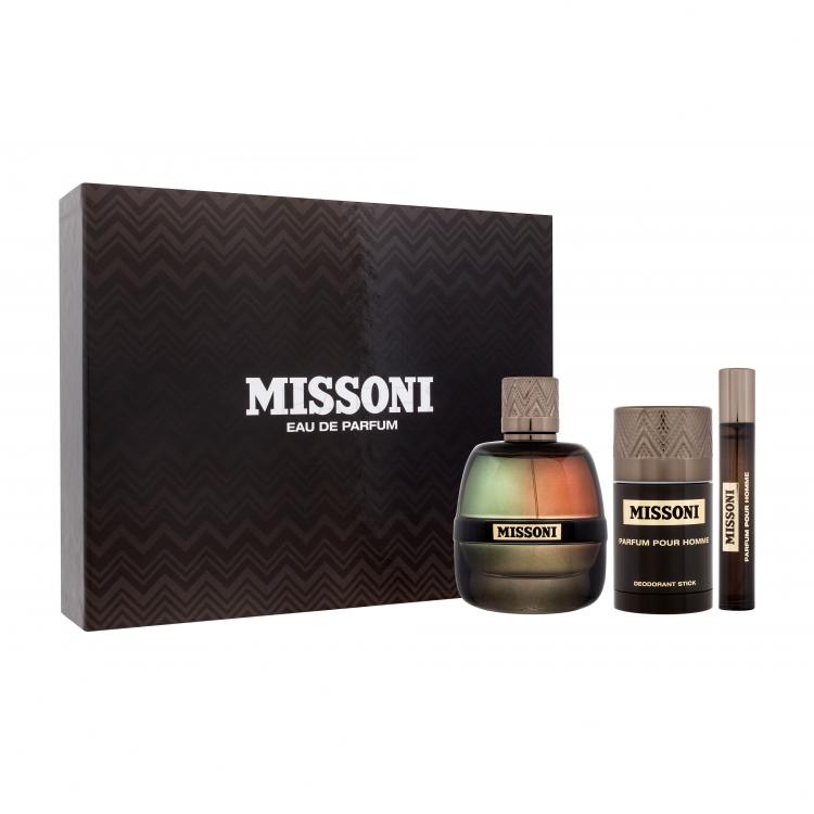 Missoni Parfum Pour Homme Set cadou Apă de parfum 100 ml + apă de parfum 10 ml + deostick 75 ml