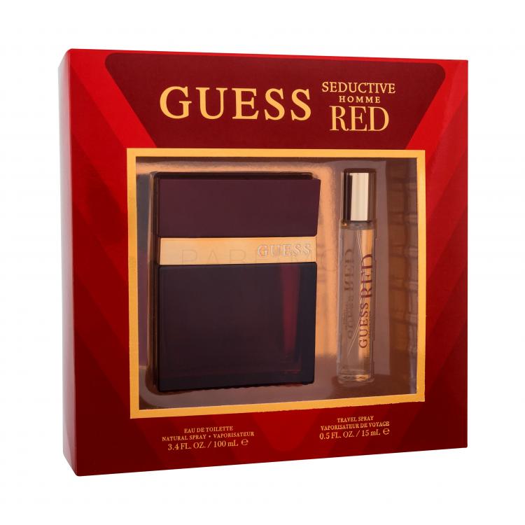 GUESS Seductive Homme Red Set cadou Apă de toaletă 100 ml + apă de toaletă 15 ml