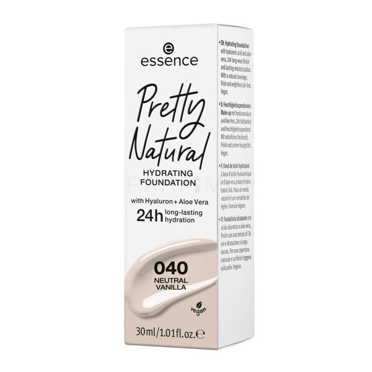 Essence Pretty Natural 24h Fond de ten pentru femei 30 ml Nuanţă 040 Neutral Vanilla