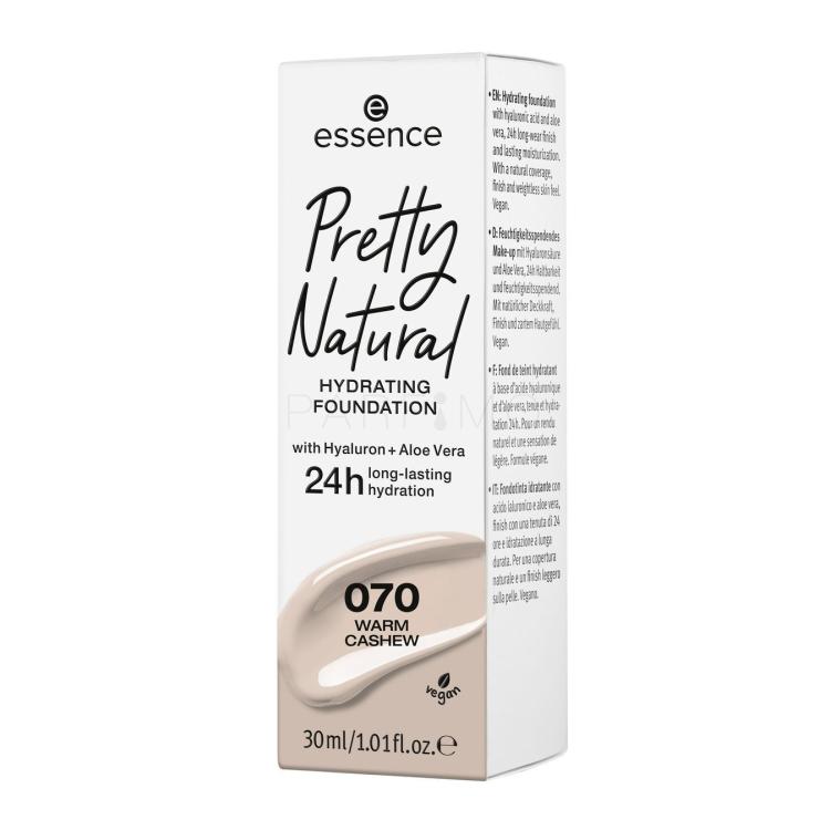 Essence Pretty Natural 24h Fond de ten pentru femei 30 ml Nuanţă 070 Warm Cashew