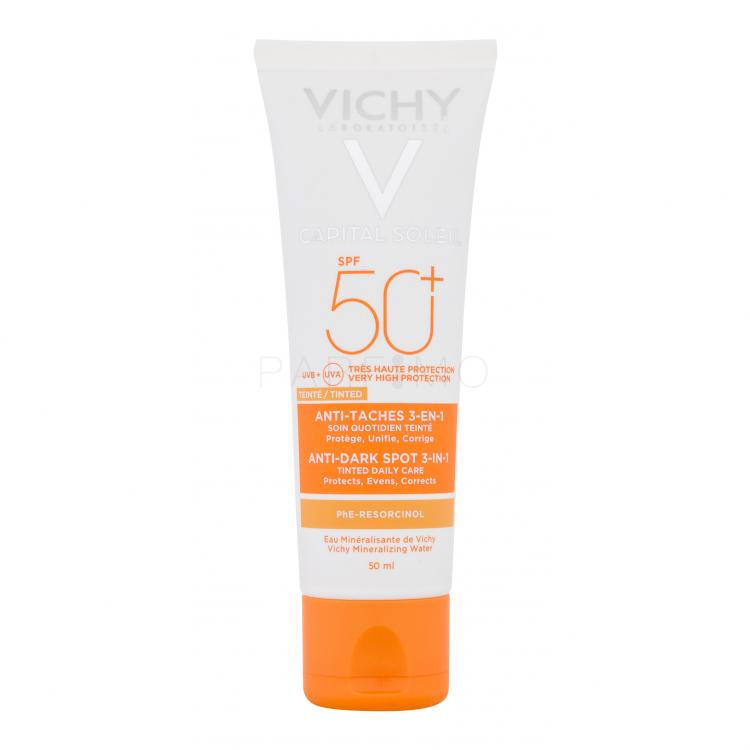 Vichy Capital Soleil Anti-Dark Spot 3-in-1 SPF50+ Cremă de zi pentru femei 50 ml