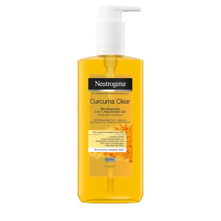 Neutrogena Curcuma Clear Micellar Gel 3-in-1 Gel demachiant 200 ml