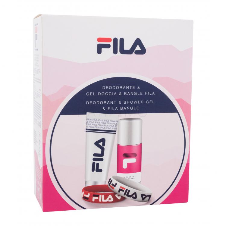 Fila Fila Set cadou Deodorant 150 ml + gel de duș 200 ml + brățări 2 buc