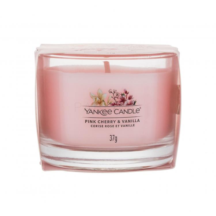 Yankee Candle Pink Cherry &amp; Vanilla Lumânări parfumate 37 g