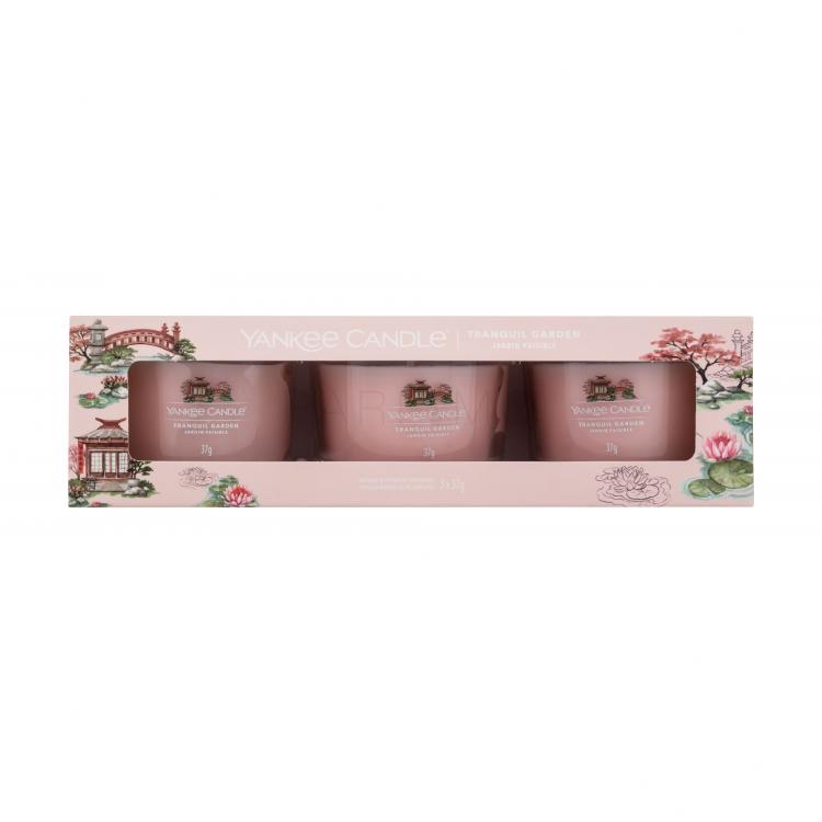 Yankee Candle Tranquil Garden Set cadou Lumânări parfumate 3 x 37 g