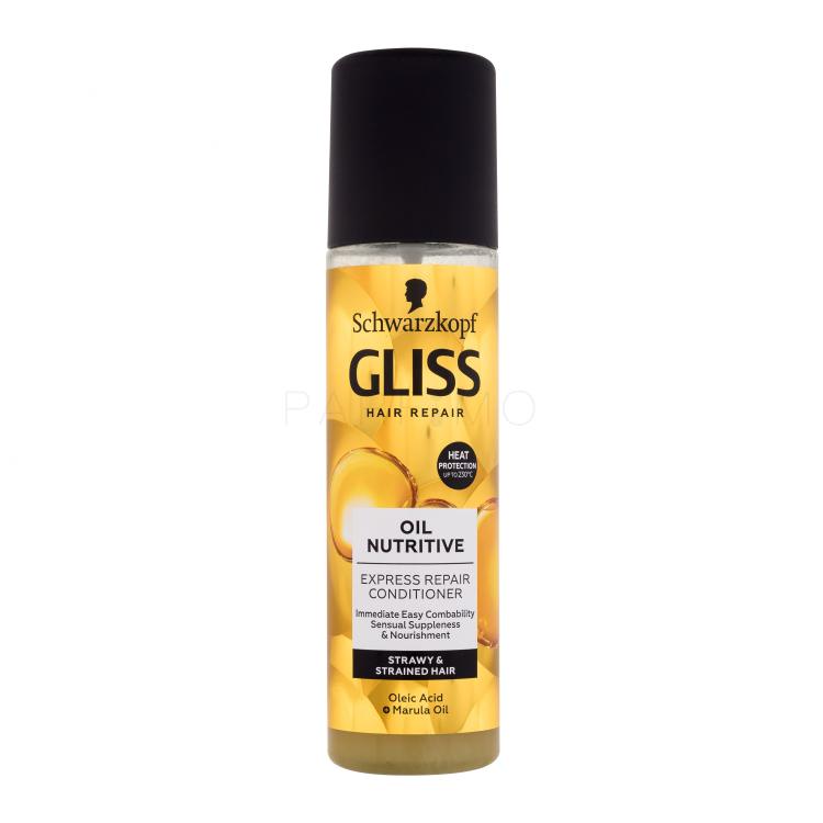 Schwarzkopf Gliss Oil Nutritive Express-Repair-Conditioner Balsam de păr pentru femei 200 ml