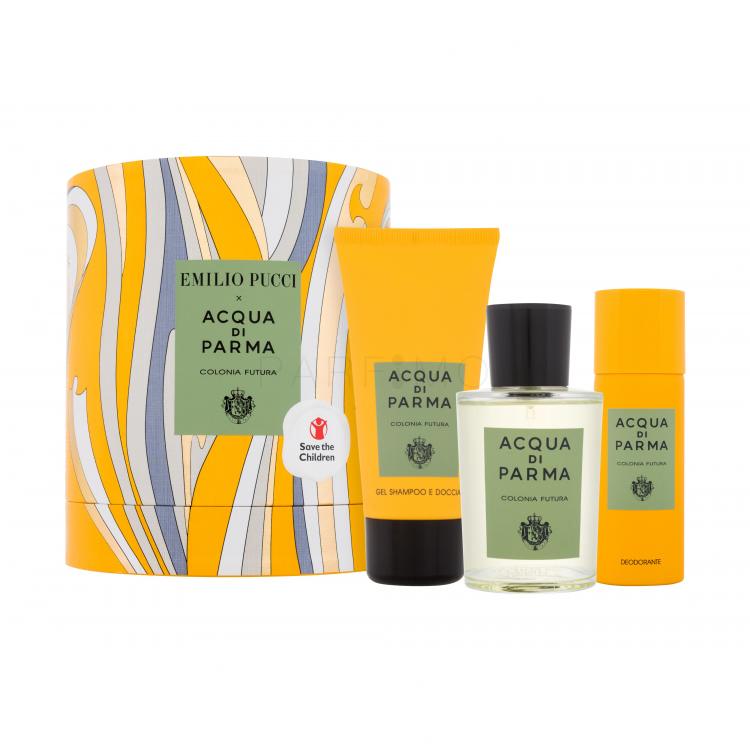 Acqua di Parma Colonia Futura x Emilio Pucci Set cadou Apă de colonie 100 ml + gel de duș 75 ml + deodorant 50 ml