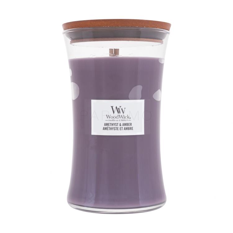 WoodWick Amethyst &amp; Amber Lumânări parfumate 610 g