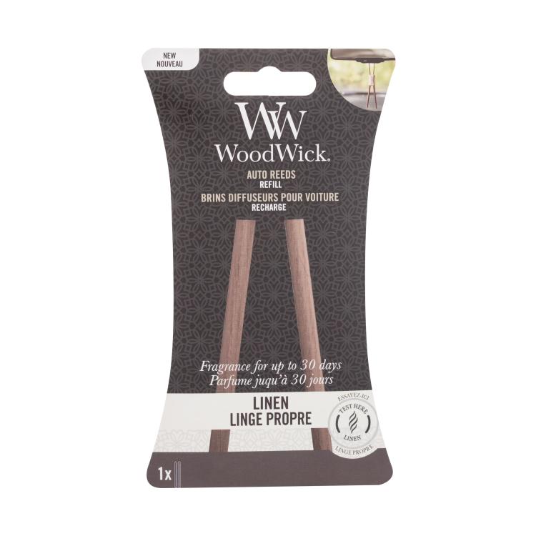 WoodWick Linen Auto Reeds Parfumuri de mașină Rezerva 1 buc