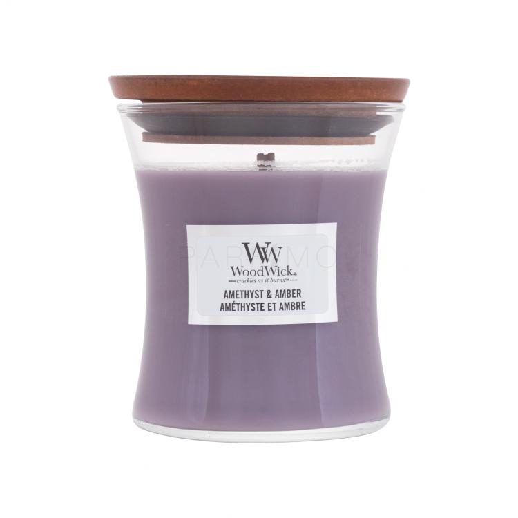 WoodWick Amethyst &amp; Amber Lumânări parfumate 85 g