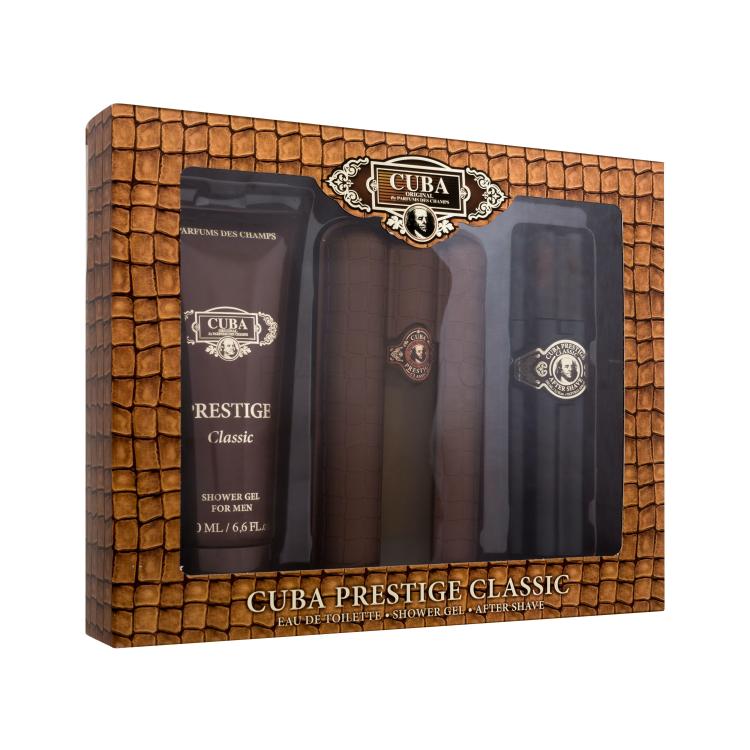 Cuba Prestige Set cadou Apă de toaletă 90 ml + gel de duș 200 ml + loțiune după ras 100 ml