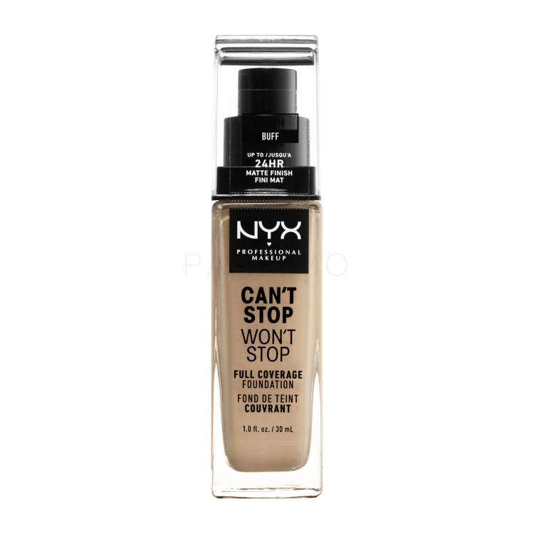 NYX Professional Makeup Can&#039;t Stop Won&#039;t Stop Fond de ten pentru femei 30 ml Nuanţă 10 Buff