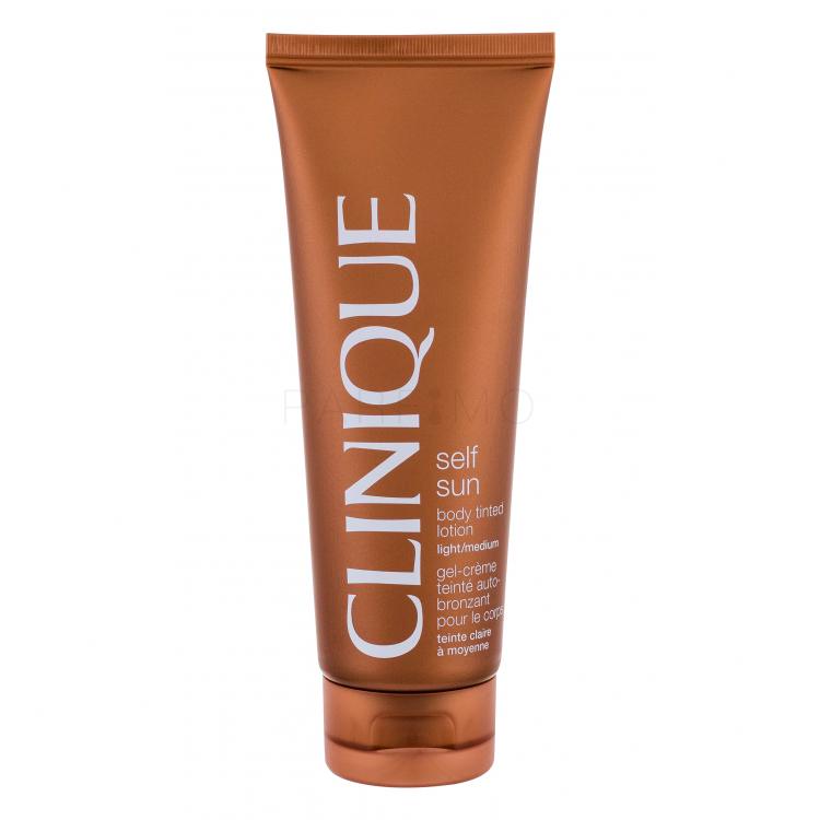 Clinique Self Sun Body Tinted Lotion Autobronzant pentru femei 125 ml Nuanţă Light/Medium