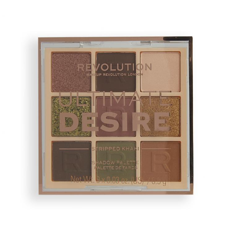 Makeup Revolution London Ultimate Desire Fard de pleoape pentru femei 8,1 g Nuanţă Stripped Khaki