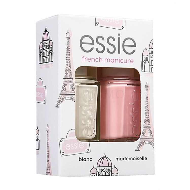 Essie French Manicure Set cadou Lac de unghii 13,5 ml + lac de unghii 13,5 ml Mademoiselle