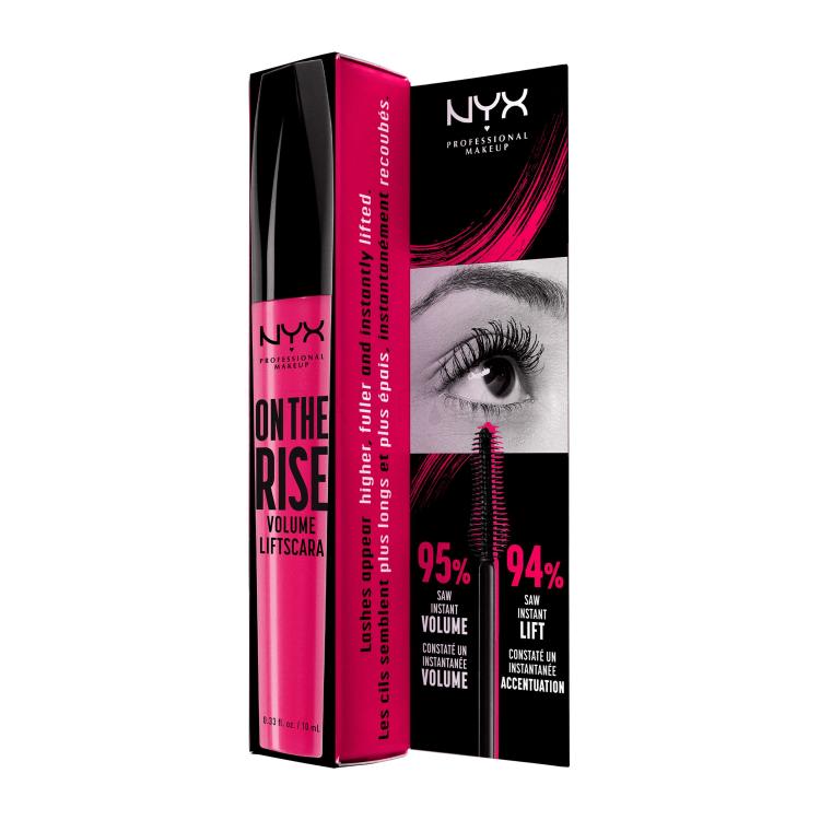 NYX Professional Makeup On The Rise Mascara pentru femei 10 ml Nuanţă 01 Black