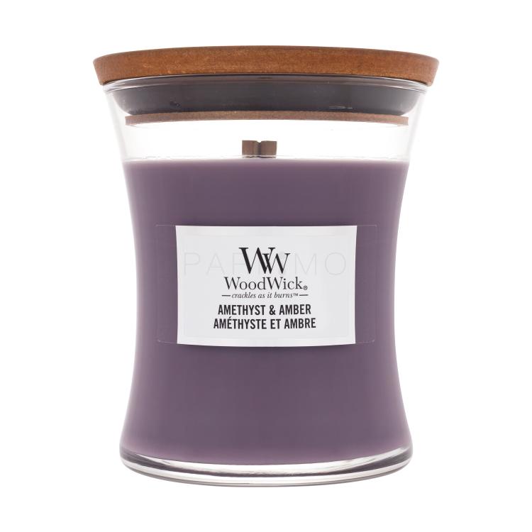 WoodWick Amethyst &amp; Amber Lumânări parfumate 275 g