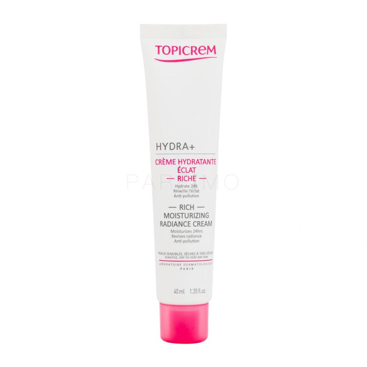 Topicrem HYDRA+ Rich Moisturizing Radiance Cream Cremă de zi 40 ml