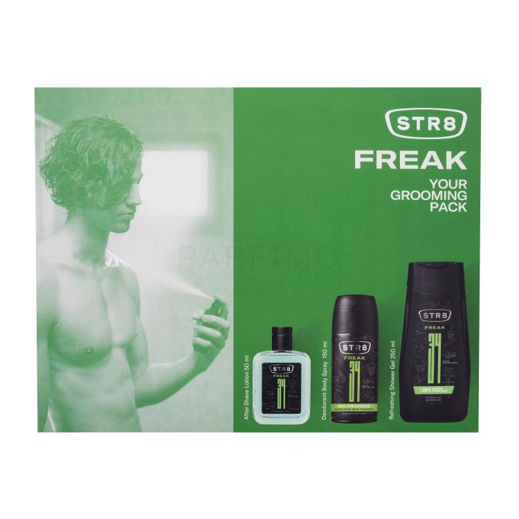 STR8 FREAK SET1 Set cadou Loțiune după ras 50 ml + gel de duș 250 ml + deodorant 150 ml