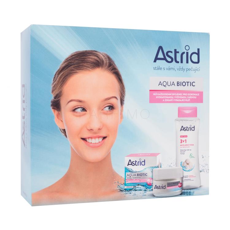 Astrid Aqua Biotic Set cadou Cremă de zi și de noapte pentru față Aqua Biotic 50 ml + apă micelară Aqua Biotic 3in1 Micellar Water 400 ml