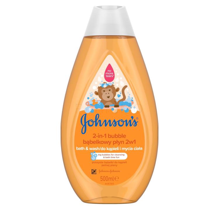 Johnson´s Kids 2-in-1 Bubble Bath &amp; Wash Spumă de baie pentru copii 500 ml