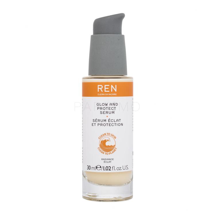 REN Clean Skincare Radiance Glow And Protect Serum Ser facial pentru femei 30 ml