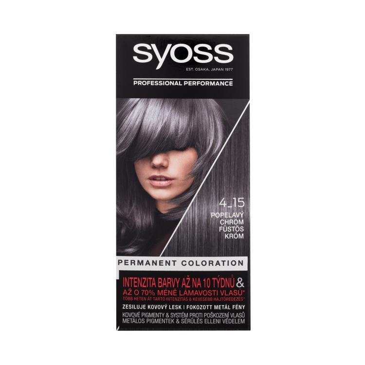 Syoss Permanent Coloration Vopsea de păr pentru femei 50 ml Nuanţă 4-15 Dusty Chrome