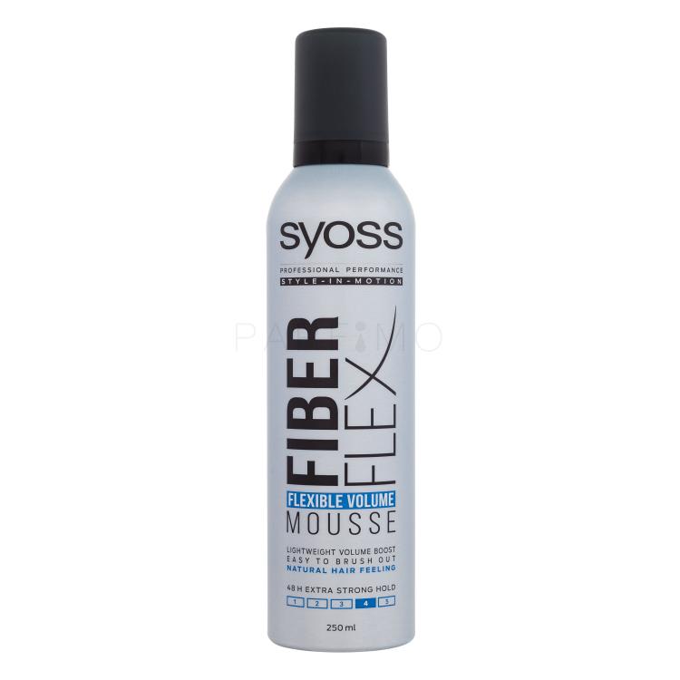 Syoss Fiber Flex Flexible Volume Mousse Spumă de păr pentru femei 250 ml