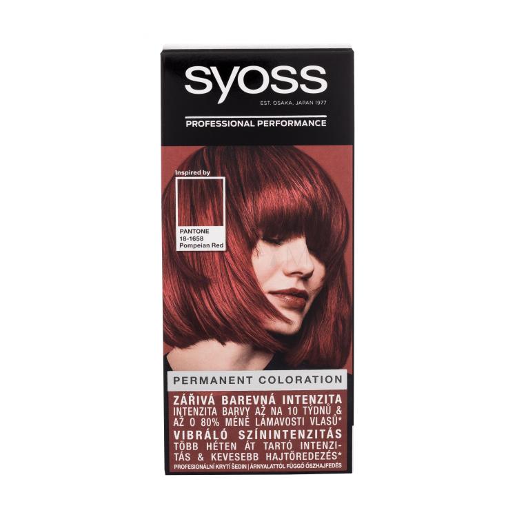 Syoss Permanent Coloration Vopsea de păr pentru femei 50 ml Nuanţă 5-72 Pompeian Red