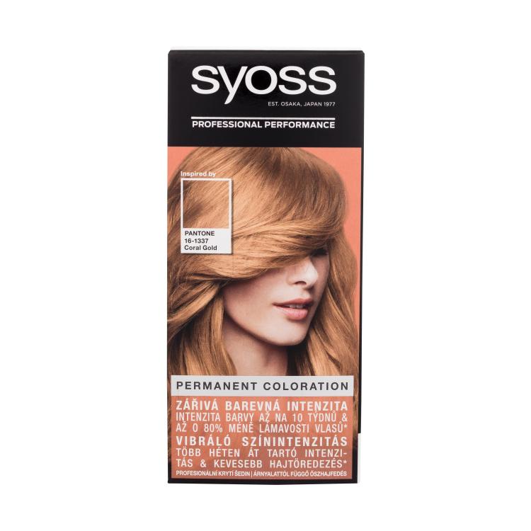 Syoss Permanent Coloration Vopsea de păr pentru femei 50 ml Nuanţă 9-67 Coral Gold