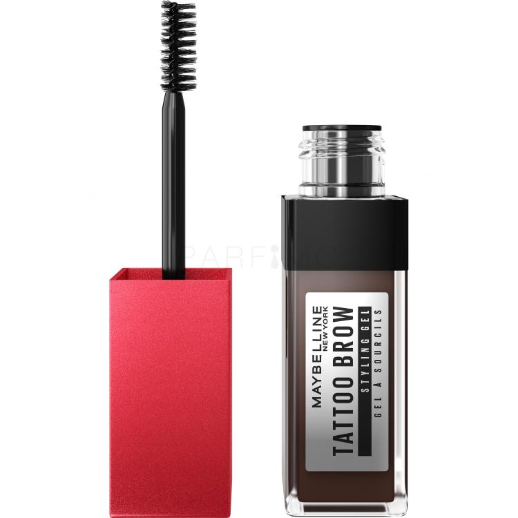 Maybelline Tattoo Brow 36H Styling Gel Gel și ceară pentru femei 6 ml Nuanţă 260 Deep Brown