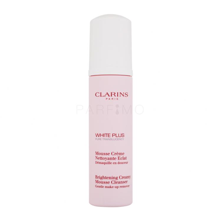 Clarins White Plus Brightening Creamy Mousse Cleanser Spumă facială pentru femei 150 ml