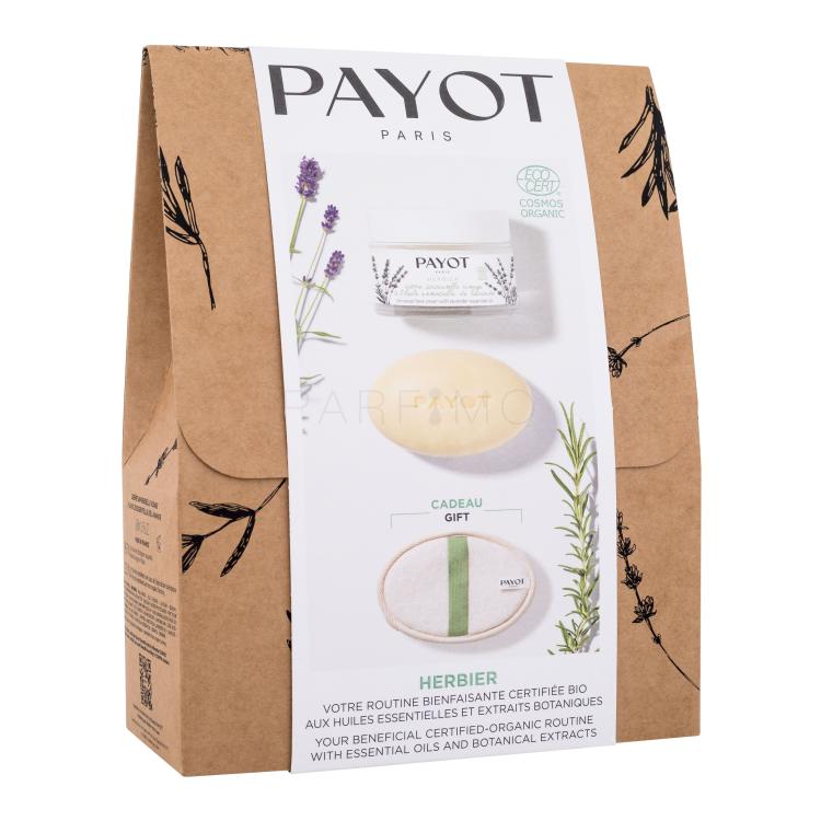 PAYOT Herbier Gift Set Set cadou Cremă de față universală Herbier 50 ml + cremă pentru masaj solidă Herbier 50 g + lufă exfoliantă