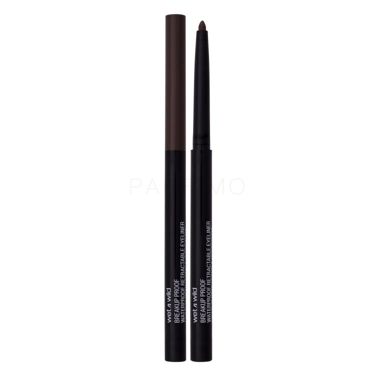 Wet n Wild Breakup Proof Waterproof Retractable Eyeliner Creion de ochi pentru femei 0,23 g Nuanţă Black Brown