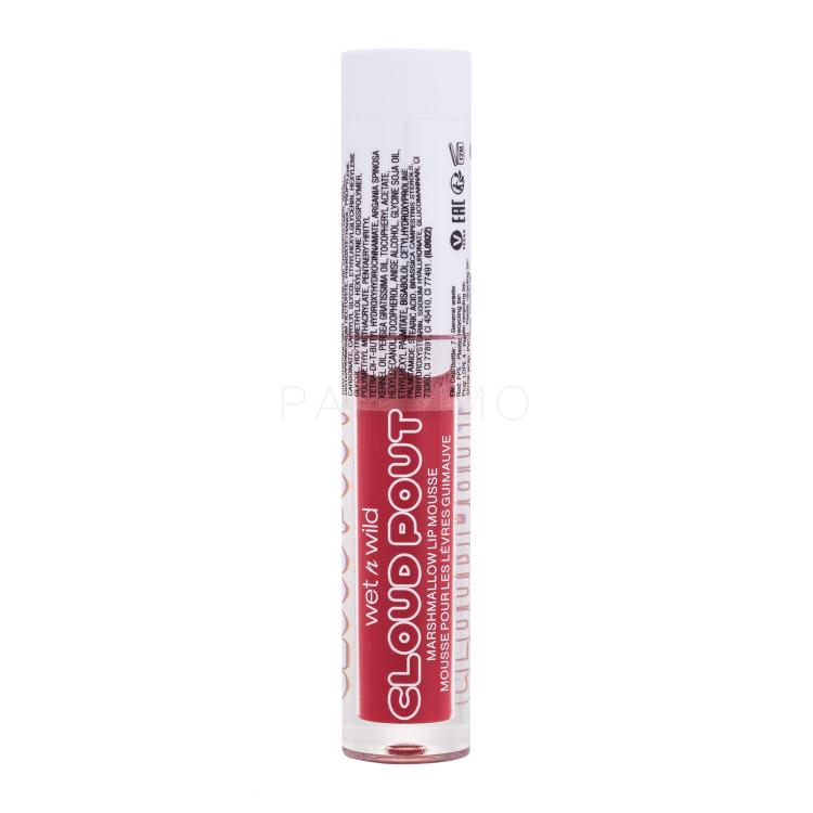 Wet n Wild Cloud Pout Marshmallow Lip Mousse Ruj de buze pentru femei 3 ml Nuanţă Fluff You