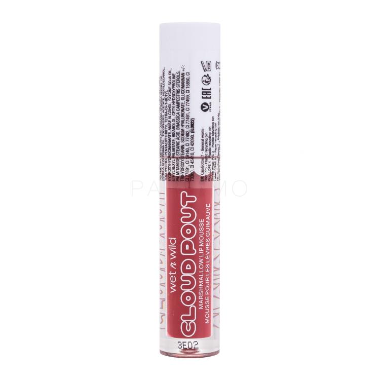 Wet n Wild Cloud Pout Marshmallow Lip Mousse Ruj de buze pentru femei 3 ml Nuanţă Marshmallow Madness