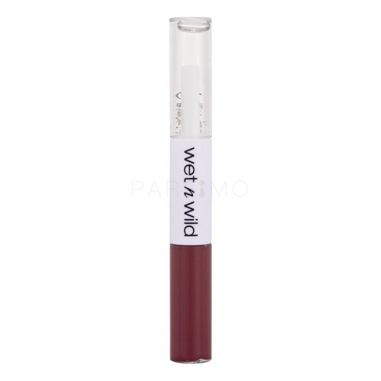 Wet n Wild MegaLast Lock &#039;N&#039; Shine Lip Color + Gloss Ruj de buze pentru femei 4 ml Nuanţă Pinky Promise