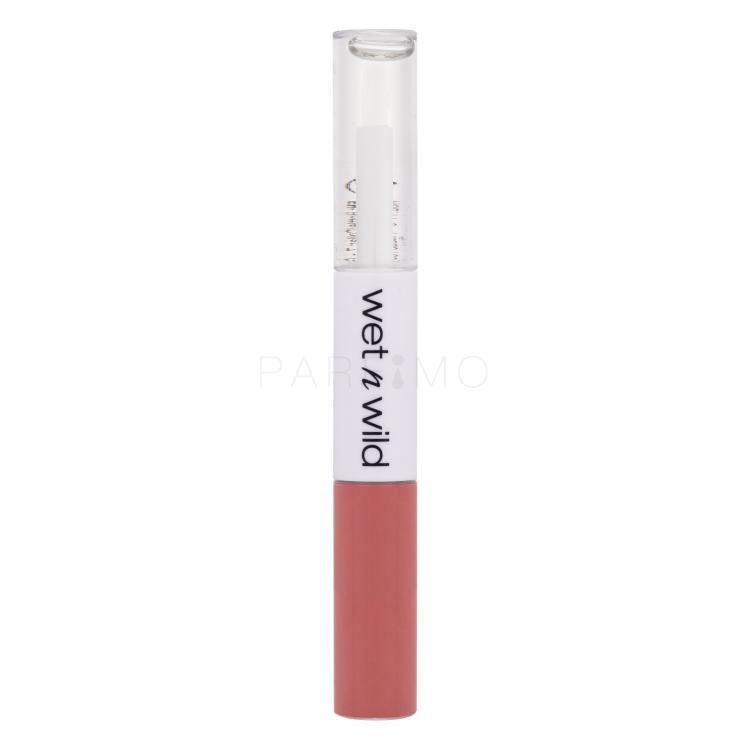 Wet n Wild MegaLast Lock &#039;N&#039; Shine Lip Color + Gloss Ruj de buze pentru femei 4 ml Nuanţă Nude Illusion