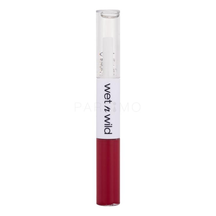 Wet n Wild MegaLast Lock &#039;N&#039; Shine Lip Color + Gloss Ruj de buze pentru femei 4 ml Nuanţă Red- Y- For Me