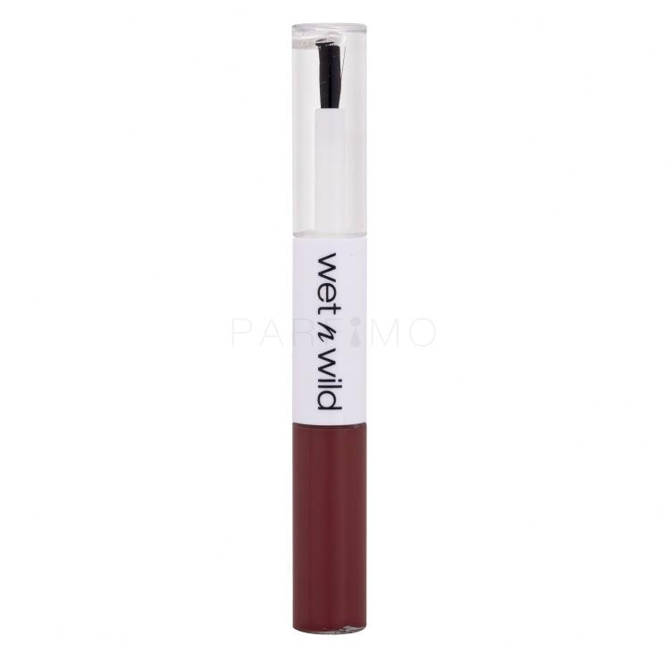 Wet n Wild MegaLast Lock &#039;N&#039; Shine Lip Color + Gloss Ruj de buze pentru femei 4 ml Nuanţă Affogato Dreams