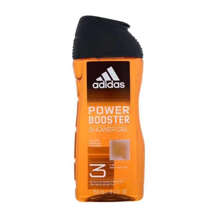 Adidas Power Booster Shower Gel 3-In-1 Gel de duș pentru bărbați 250 ml