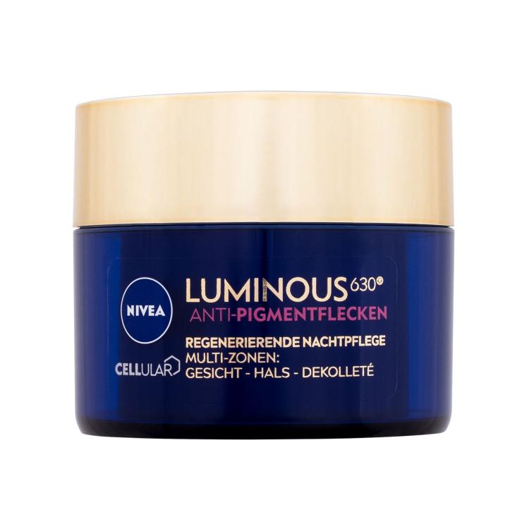 Nivea Luminous 630 Antispot Night Complexion Repair Cremă de noapte pentru femei 50 ml