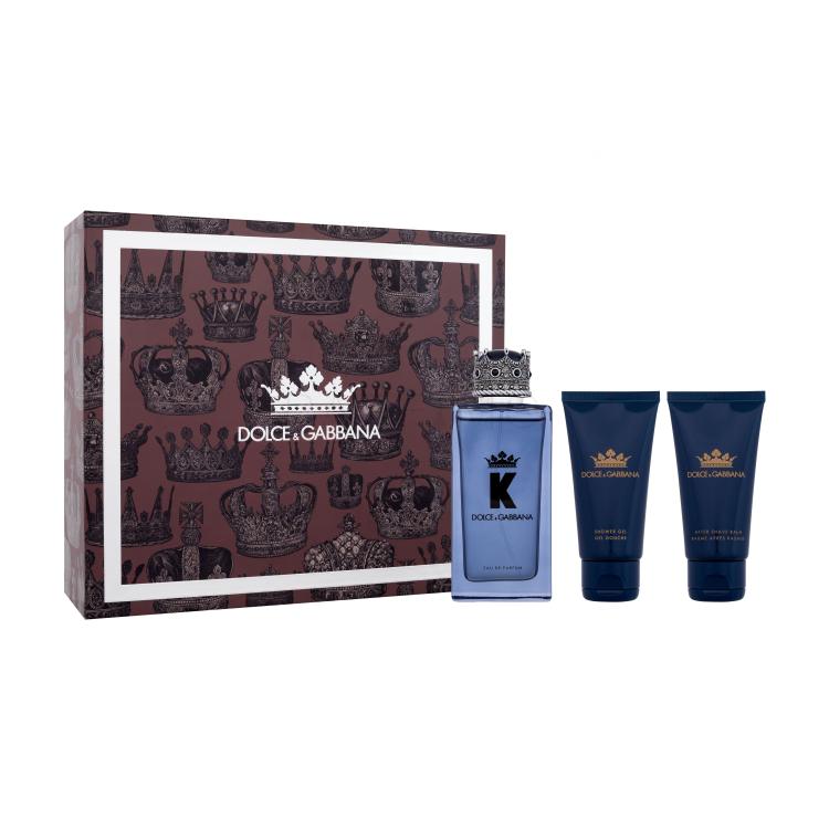 Dolce&amp;Gabbana K Set cadou Apă de parfum 100 ml + gel de duș 50 ml + balsam după bărbierit 50 ml