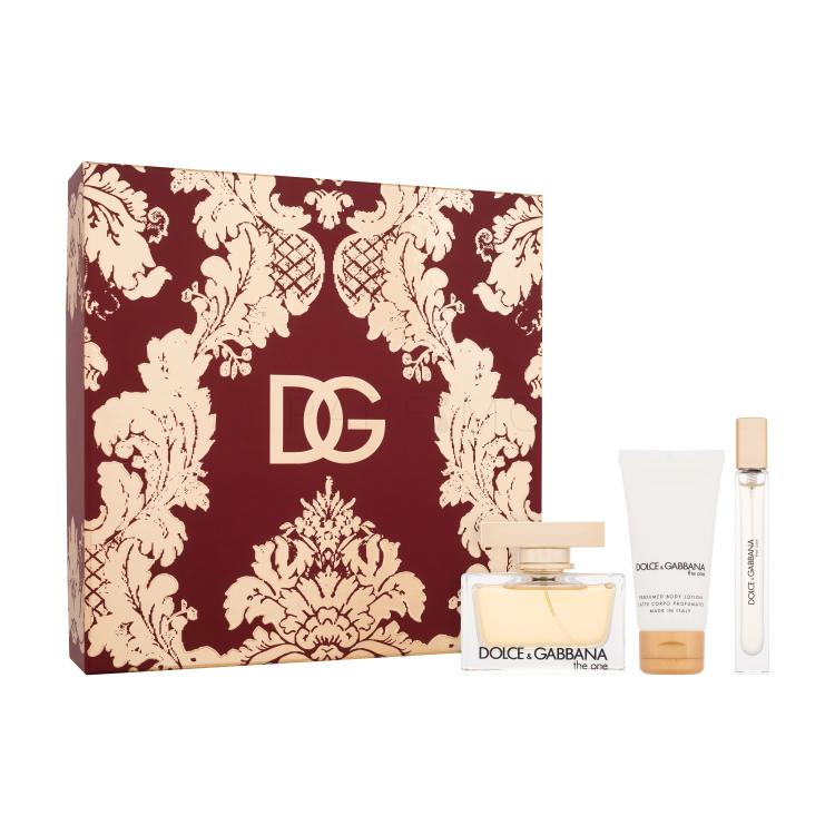 Dolce&amp;Gabbana The One Set cadou Apă de parfum 75 ml + loțiune de corp 50 ml + apă parfumată 10 ml