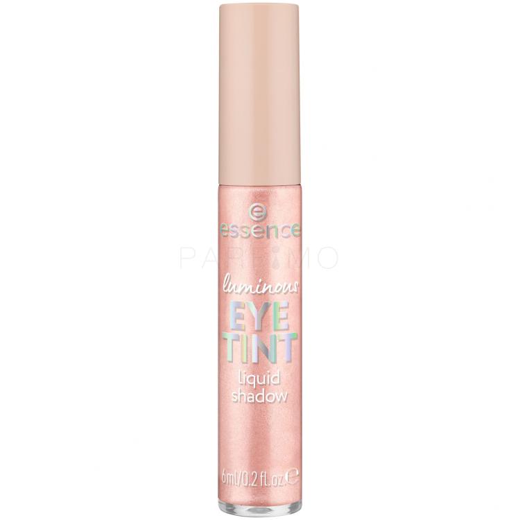 Essence Luminous Eye Tint Liquid Shadow Fard de pleoape pentru femei 6 ml Nuanţă 01 Dazzling Rose